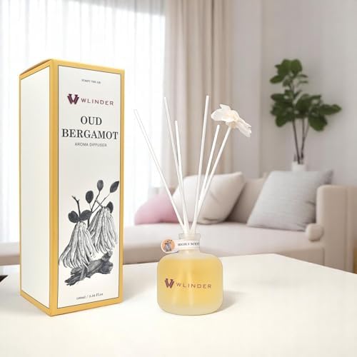 Wlinder Premium Reed Diffuser Set Oud Bergamot