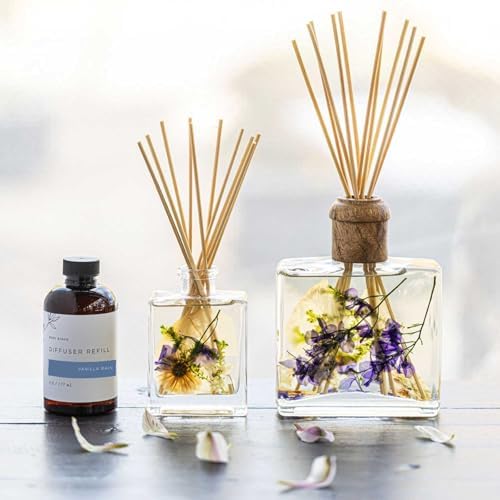 Rosy Rings Botanical Reed Diffuser 13oz Vanilla Rain
