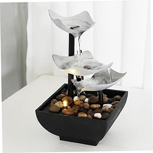 PRETYZOOM Waterfall Tabletop Fountain Indoor Decor