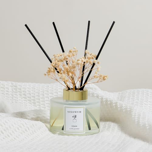 Linen Scent Reed Diffuser Set with 8 Sticks