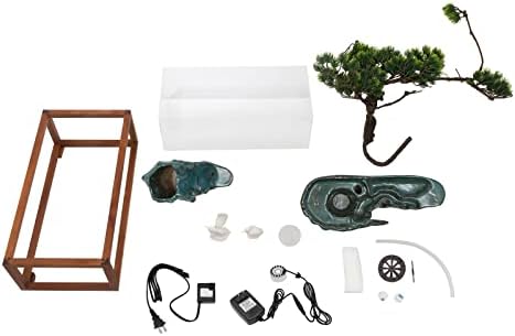 Tabletop Fountain with LED Light and Humidifier 189 x 98 x 67in