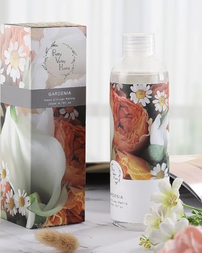Pretty Valley Home Gardenia Reed Diffuser Refill