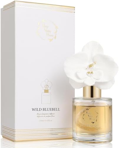 Orchid Ceramic Flower Reed Diffuser Set 120ML Wild Bluebell