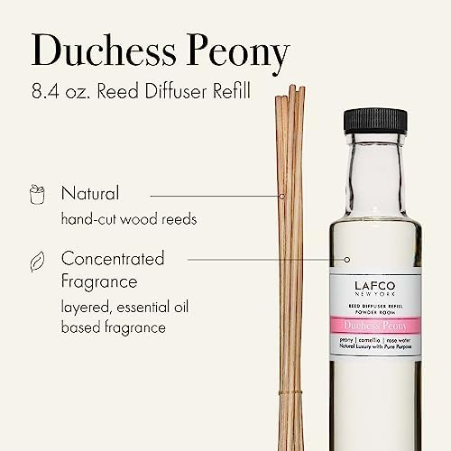 LAFCO New York Reed Diffuser Refill - Duchess Peony 84 oz