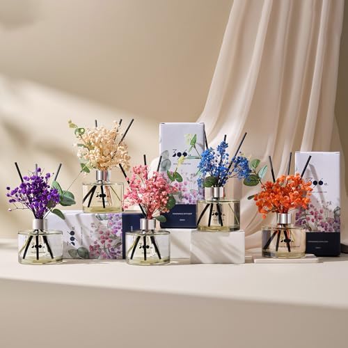 396 St Preserved Babys Breath Reed Diffuser Set Vanilla Lavender