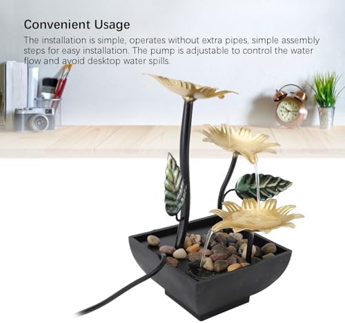 Kuuleyn Mini Adjustable LED Water Fountain For Home Office