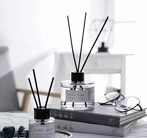 2Pcs 50ml Clear Glass Diffuser Bottles for Aromatherapy