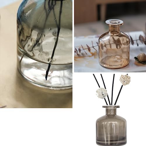 Grey 150ML Glass Diffuser Bottle Jar Vase