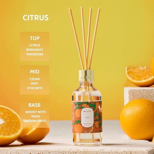 Airkeep Citrus Reed Diffuser Oil Set with Sticks 200ml
