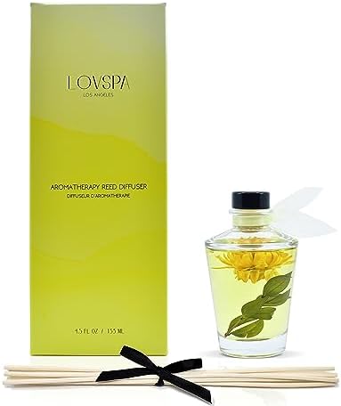 LOVSPA Energy Lemon Blossom Reed Diffuser Set
