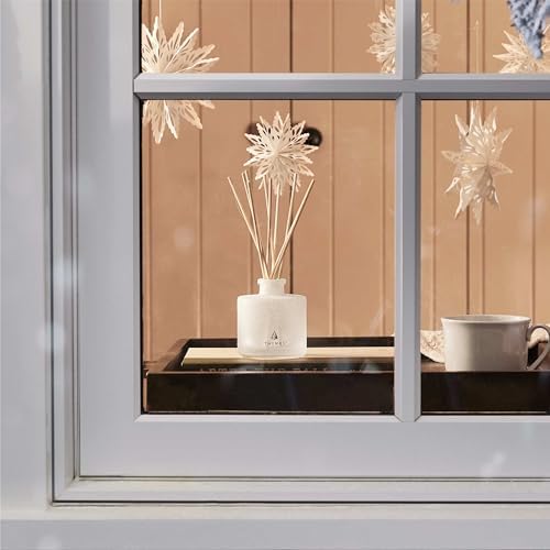 Thymes Frasier Fir Reed Diffuser Set 4 Fl Oz White Flocked