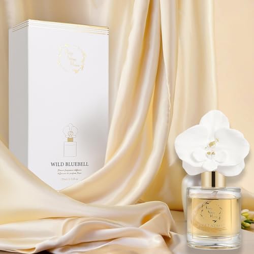 Orchid Ceramic Flower Reed Diffuser Set 120ML Wild Bluebell