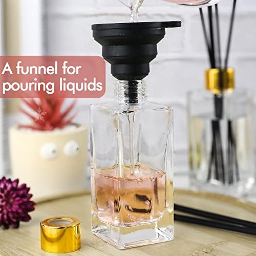 INFTYLE Glass Diffuser Bottles Set of 2 for DIY