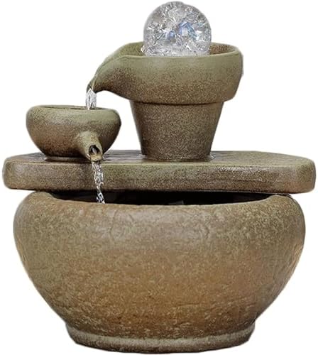 ONEEL Ceramic Tabletop Fountain with Ball