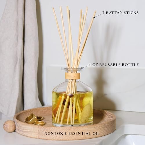 Benevolent LA Reed Diffuser Set with Orange Cedarwood Clove Scent