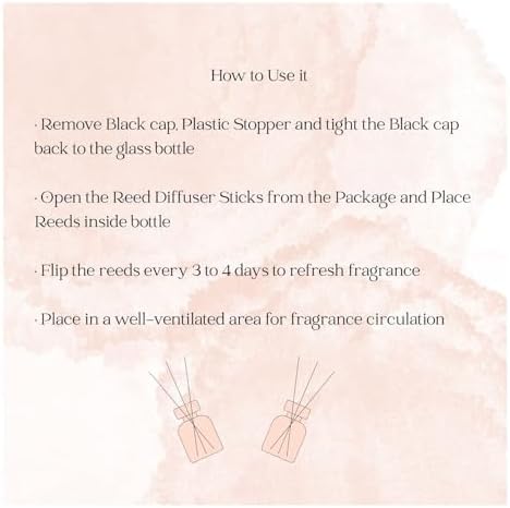 Preston and Lee Reed Diffuser Set 100ml Clean Cotton Scented