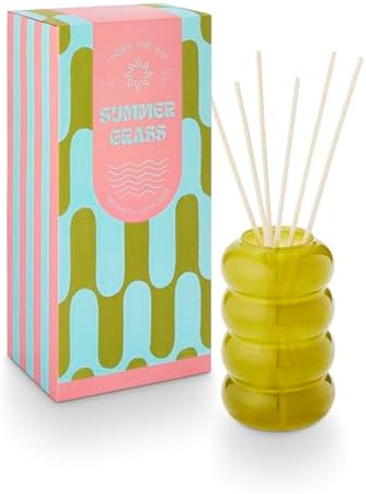 Illume Summer Grass Aromatic Reed Diffuser Set