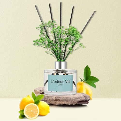 Lodeur Vill Reed Diffuser Set - Lemon Scented