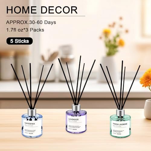 POWSHELF 3 Scent Reed Diffuser Set