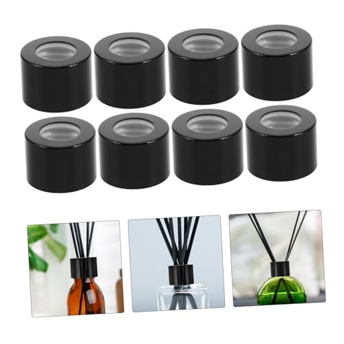 Black Diffuser Caps 10pcs Sturdy Metal Replacement Lids for Reed Diffusers