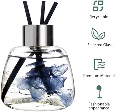 Kaxich 4 Pack Reed Diffuser Bottles with 30 Reeds 352 oz Refillable Essential Oil Diffuser Set for Home Decor