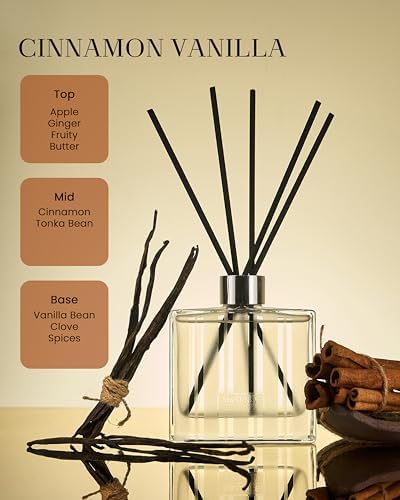 MSENSE Cinnamon Vanilla Reed Diffuser Set