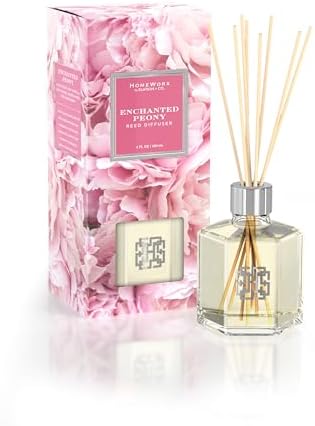 HomeWorx by SLATKIN CO Enchanted Peony Reed Diffuser