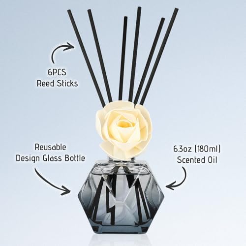 Brakula Reed Diffuser Set with 6 Scents and 8 Sticks