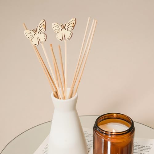 Uonlytech 10pcs Butterfly Reed Diffuser Sticks