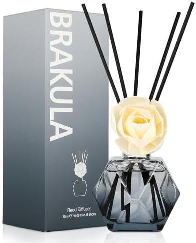 Brakula Reed Diffuser Set with 6 Scents and 8 Sticks