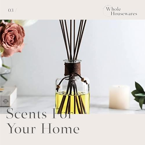 WHOLE HOUSEWARES 4-Piece Diffuser Set with 32 Reed Sticks