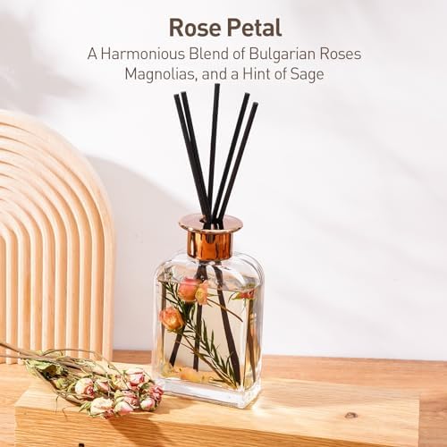 Rose Petal Essential Oil Reed Diffuser Set