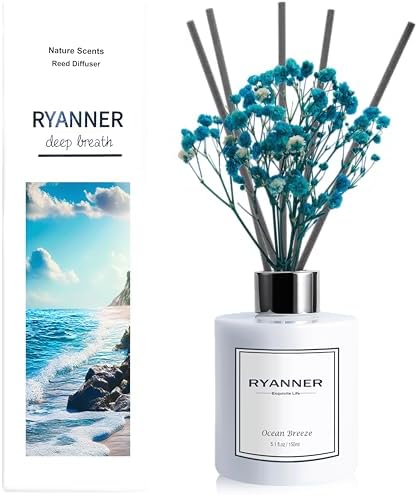 Ocean Breeze Reed Diffuser Set with Essential Oil