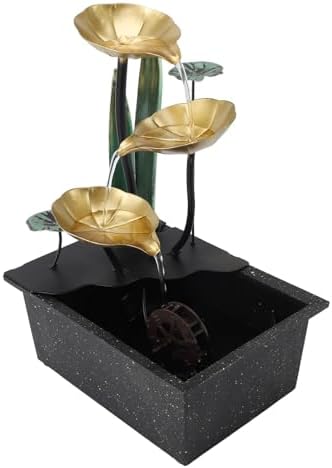 Quiet Circulating Iron Tabletop Fountain with LED Light