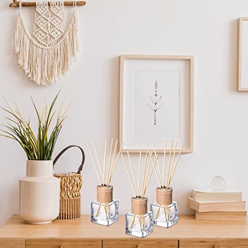 Roshtia 30 Piece Reed Diffuser Set with Wooden Caps and Rattan Sticks