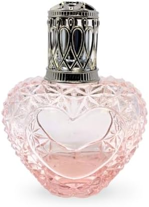 Sophias Etched Heart Fragrance Lamp Set