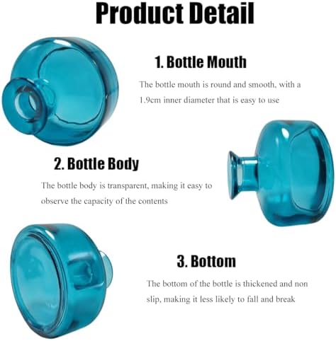 200ml Blue Round Refillable Diffuser Bottle