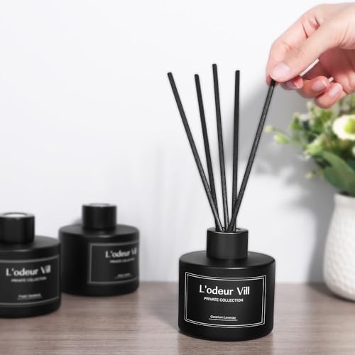 Lodeur Vill Reed Diffuser Set with 6 Sticks and 100ml Lavender Geranium Essential Oil