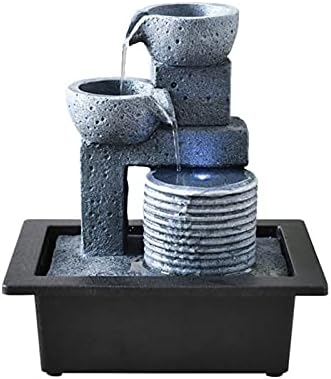 HASMI Tabletop Fountain with Multi-Colored LED Lights