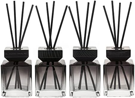 Crazy Huayi Fragrance Diffuser Set of 4 with Rattan Sticks and Caps