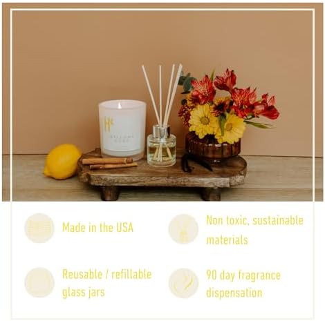 Welcome Home Reed Diffuser - 90 Day Fragrance Non-Toxic Sustainable