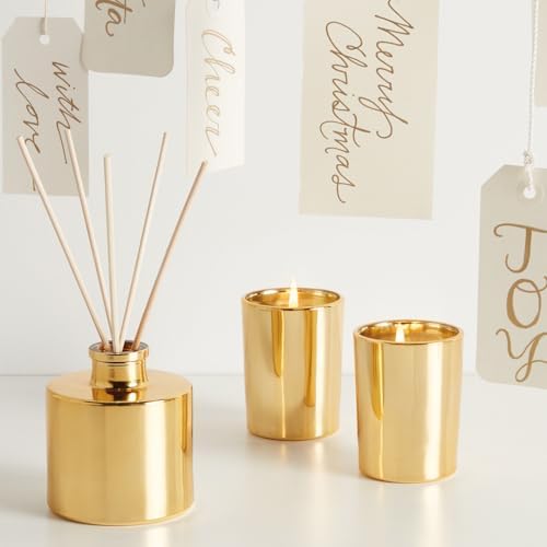 Thymes Frasier Fir Reed Diffuser Set - 4 Fl Oz Gold