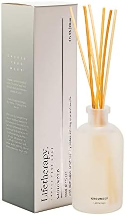 Lifetherapy Grounded Reed Diffuser 8 oz Inspiring Scent
