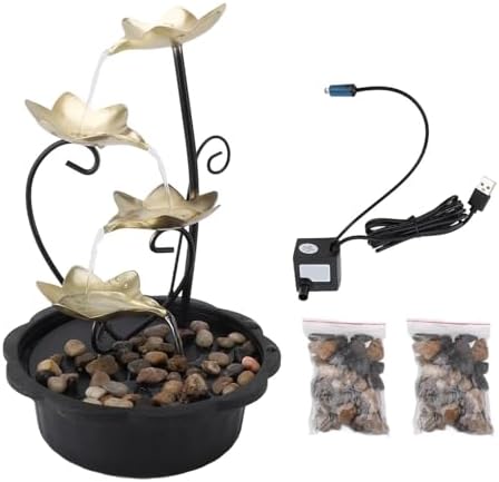 Adjustable Water Tabletop Fountain with LED Light