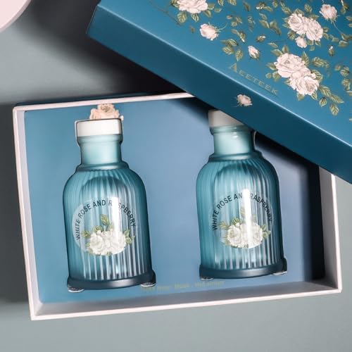 White Rose and Berries Reed Diffuser Set 2 Pack