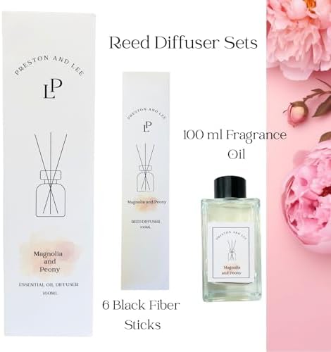 Preston and Lee Magnolia Peony Reed Diffuser Set
