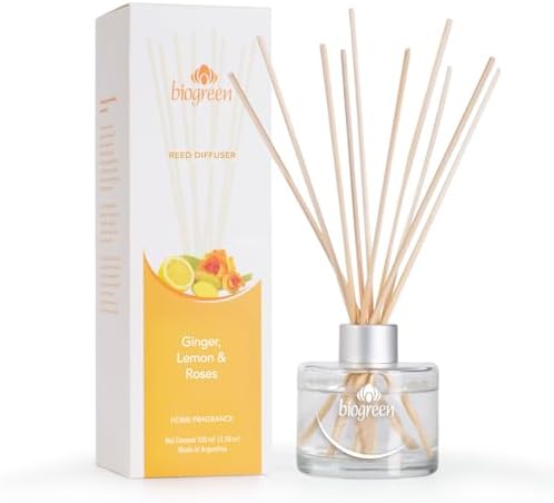 Biogreen Reed Diffuser Ginger Lemon Roses 338 fl oz