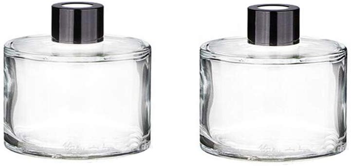 2Pcs Glass Diffuser Bottles for DIY and Wedding Decor