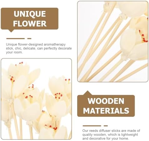 10pcs Flower Reed Diffuser Sticks Decorative Aroma Sticks