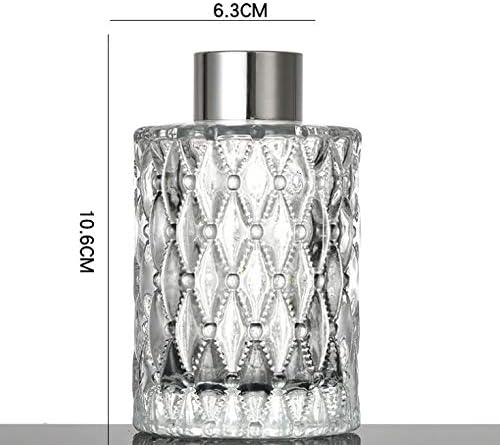 150ML Clear Glass Diffuser Jar with Silver Cap